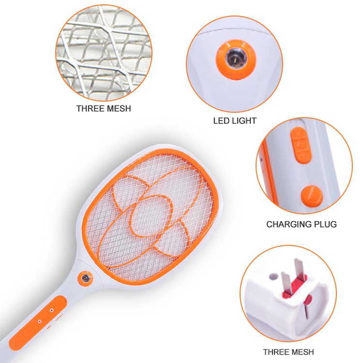 Family Use Mosquito Racket Killer Lamp Swatter