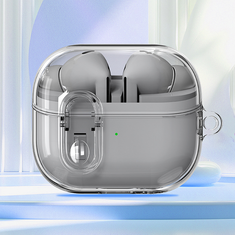 Чехол для Samsung Buds 3 PRO, прозрачный с защитным замком