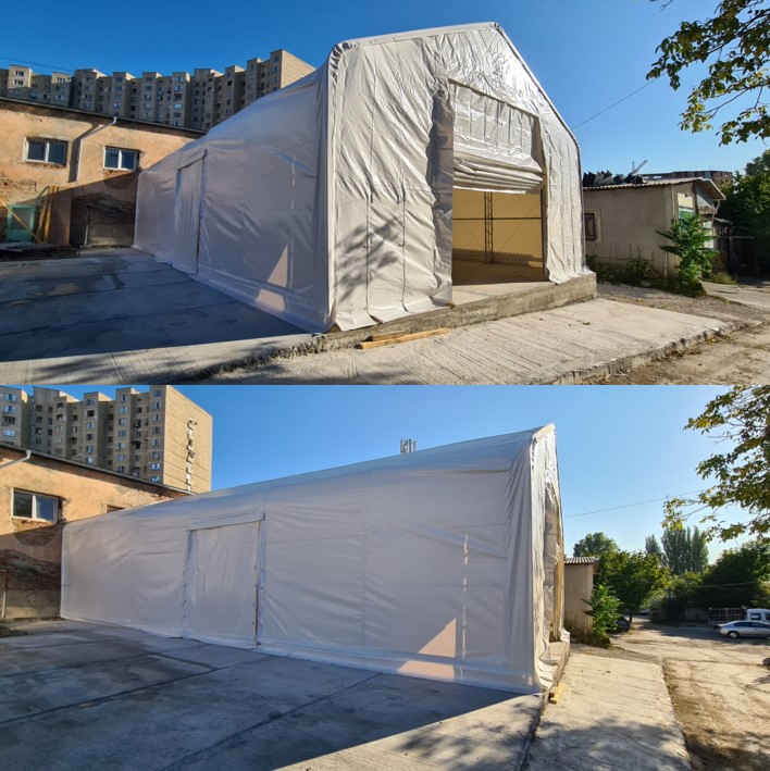 12X24m Heavy Duty Storage Shelter PVC Fabric Large Capacity Warehouse Building