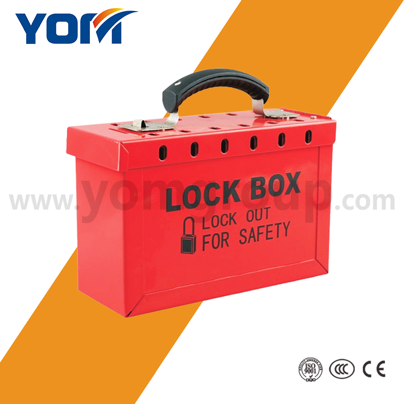 Red Lockout Box Series Group Safety Lockout Box