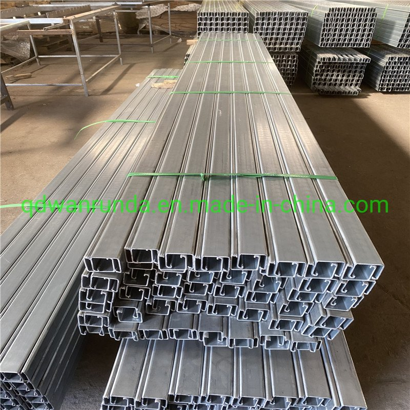 41X41X1.5mm Galvanized and Slotted C Steel Channel