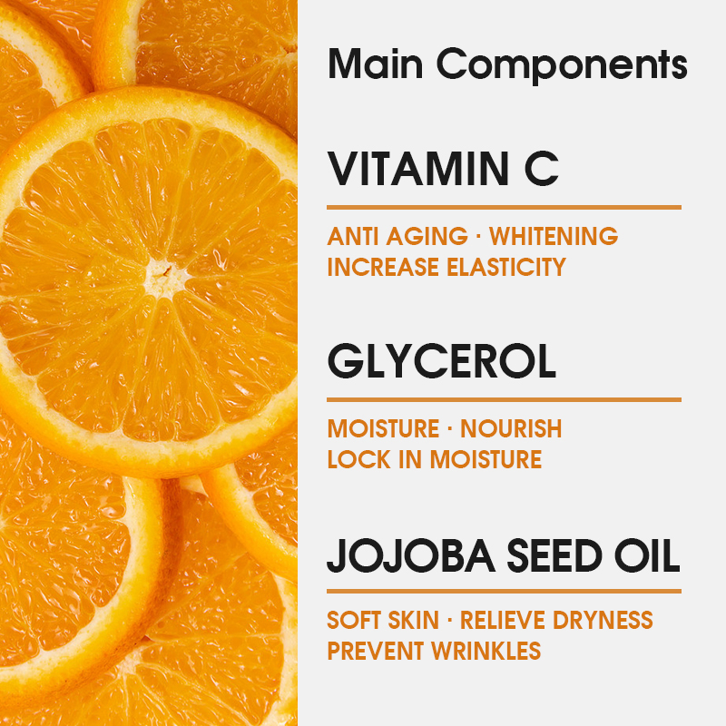 Private Label Vitamin C Face Cream Collagen Whitening Anti-Aging Organic Brightening