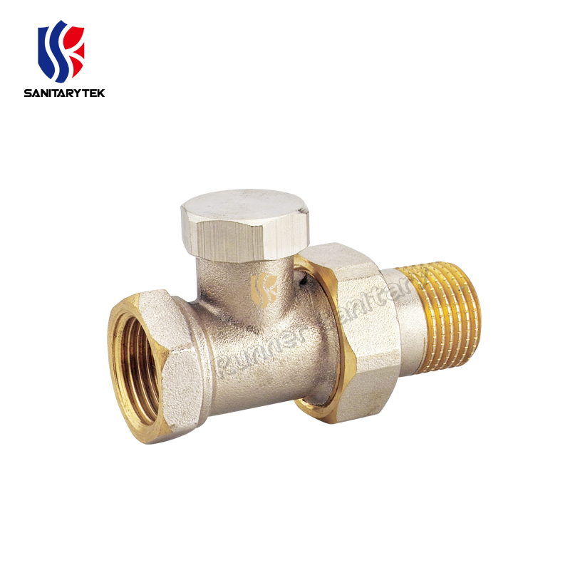 Manual Radiator Valve DN10 Angle Valve for Iron Pipe