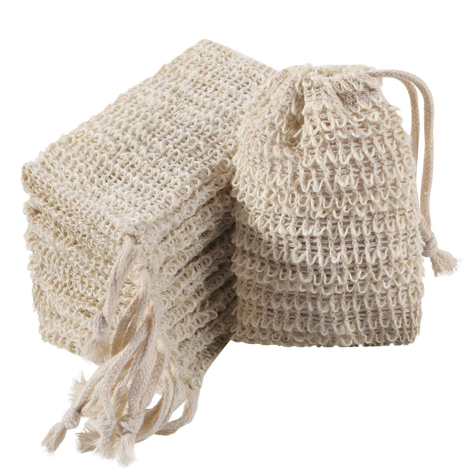 Sisal Soap Saver Bag Exfoliating Soap Pouch