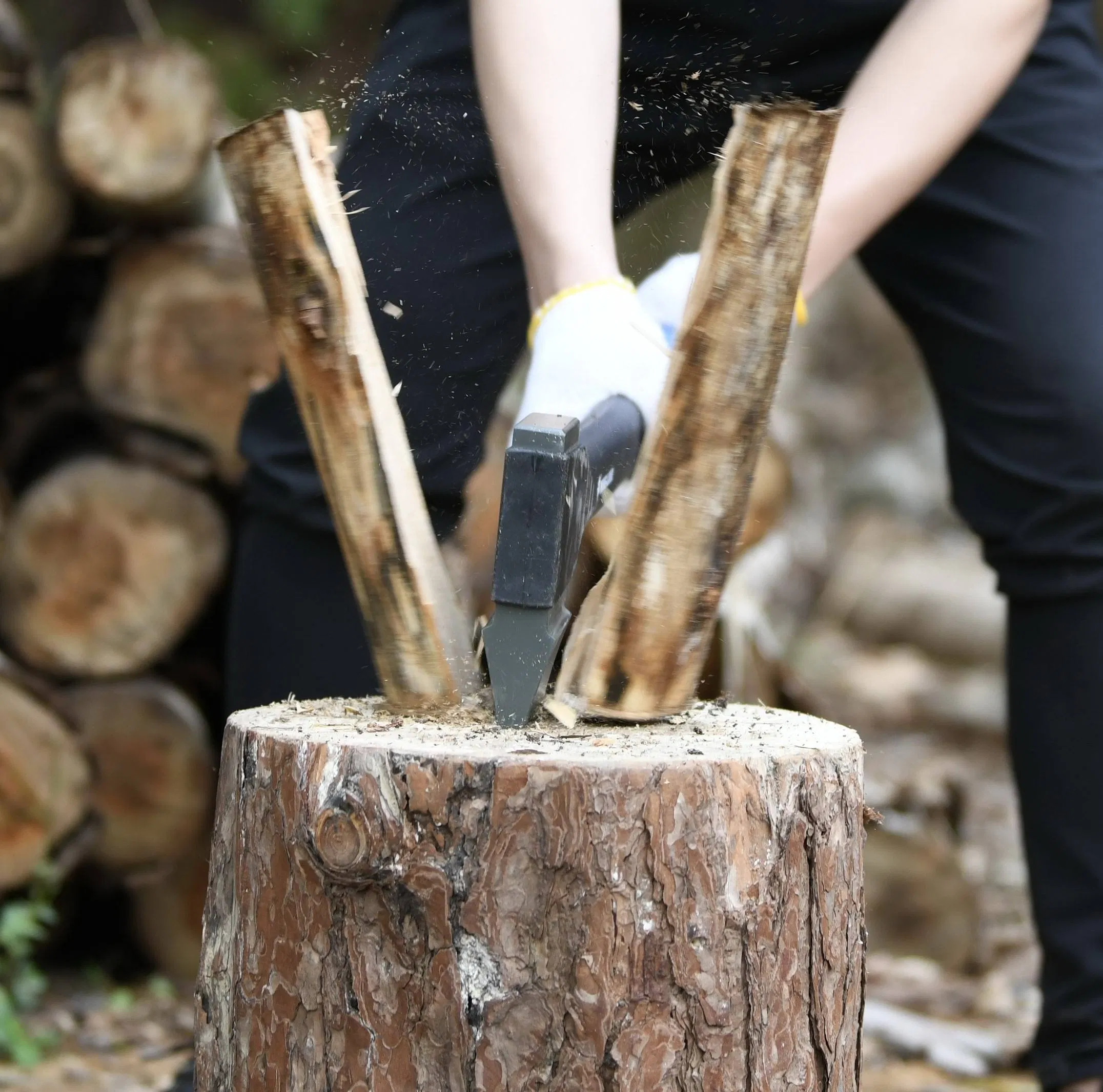 Polished Sharp Multi Tool Hand Axe Survival Camping Hatchet Axe with Fiberglass and Hickory Handle Axes