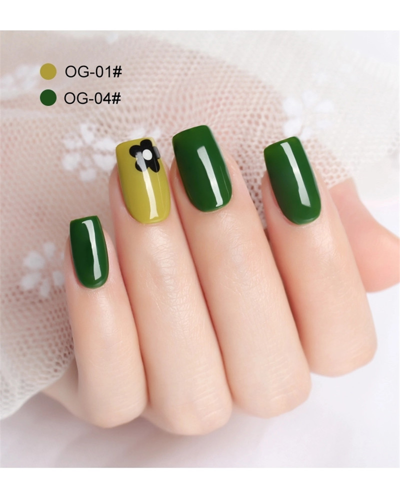 as 3D Olive Emerald Green Color Polish Nail Gel Varnish Primer for Nails Manicure UV Lamp Gel Nail Polish