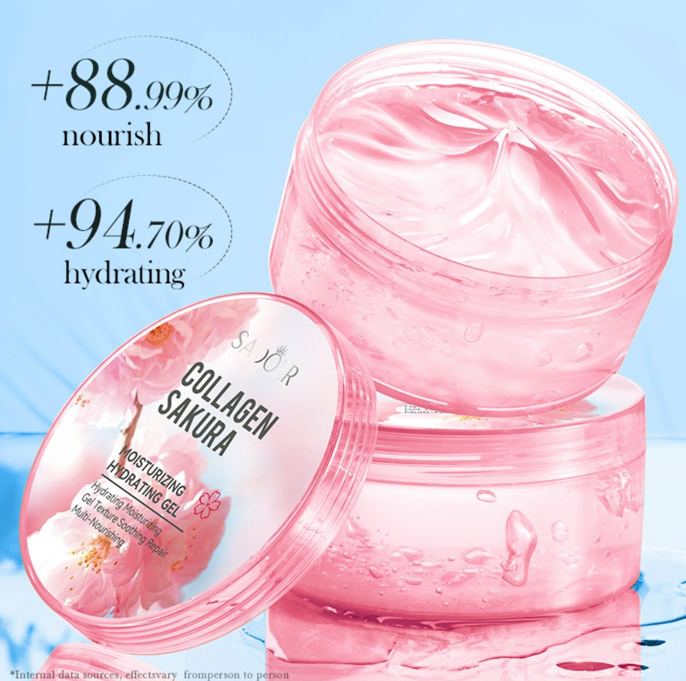 Online Wholesale in Stock Natural Organic Pomegranate Gel Face Repair Vitamin C Gel Soothing Moist Sensitive Skin Facial Gel Aloe Vera Gel