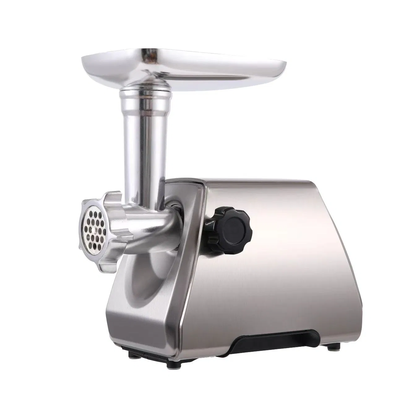Stainless Steel Electric Meat Grinder with 3 Metal Plates Sausage Stuffer