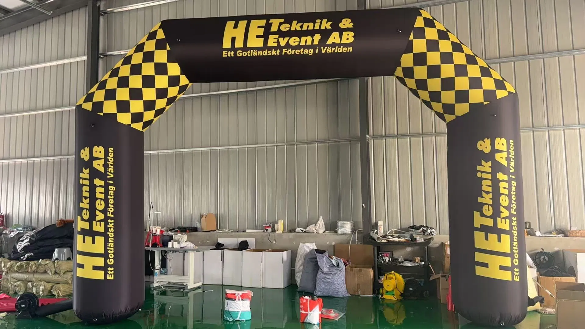 Quick Setup Portable Inflatable Football Goal Arch for Sports Events