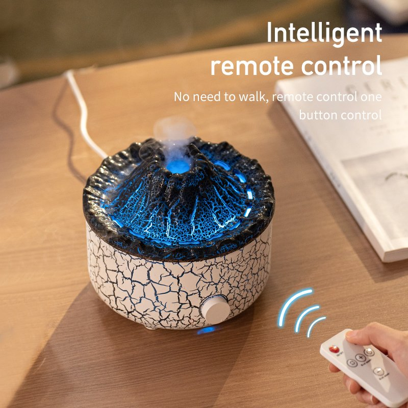 Creative Decoration Humidifier Two-Color Fog Purifier Volcanic Flame Humidifier