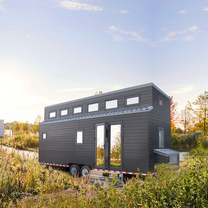 Prefabricated Modular House with Light Steel Structure Tiny House on Wheels Us Standard
