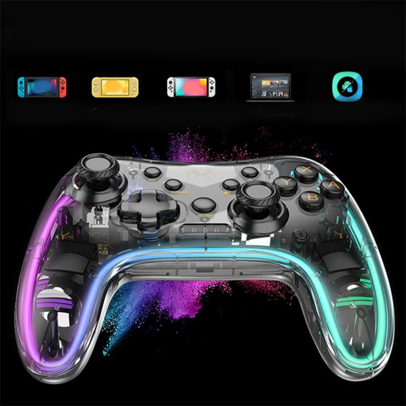 Прозрачный беспроводной джойстик для Nintendo Switch