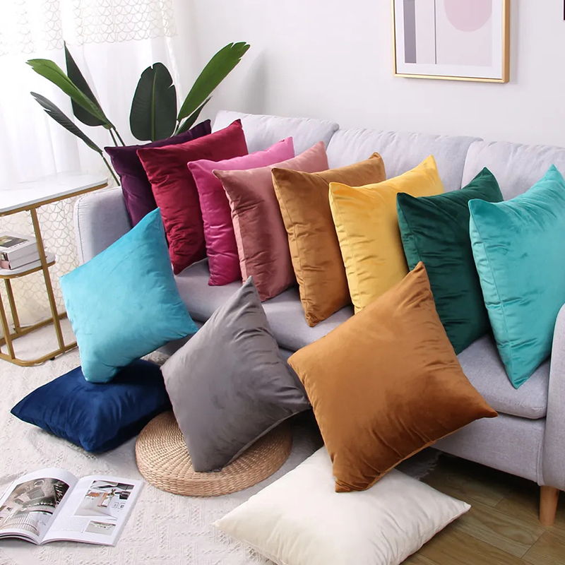 Custom 45*45cm Sublimation Sequence Pillow Cases Throw Luxury Pillow Covers