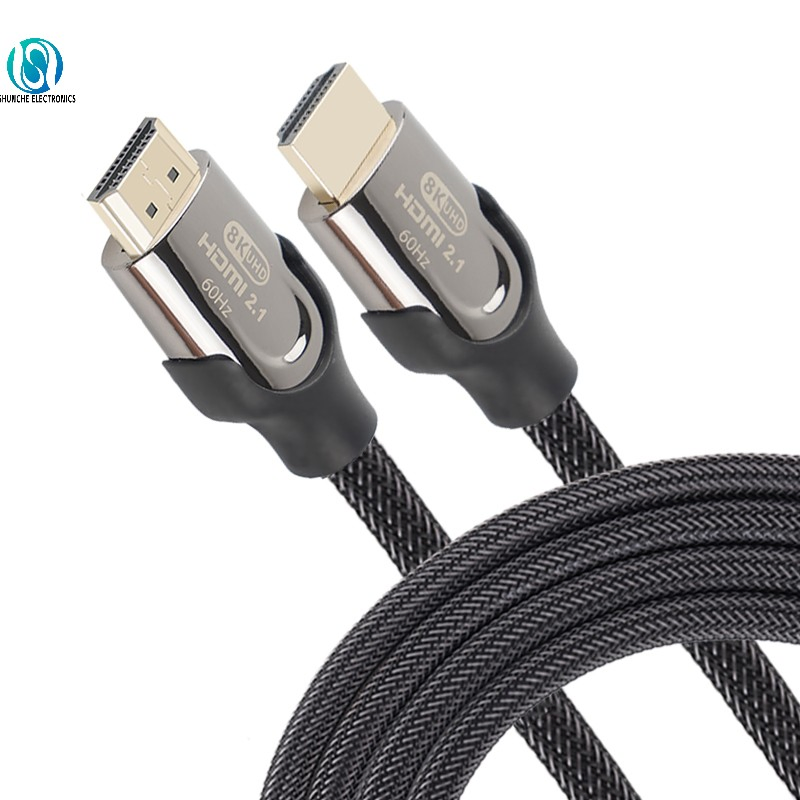 HDMI Cable High Definition Cable Red with Braided Mesh Plug Gold-Plated