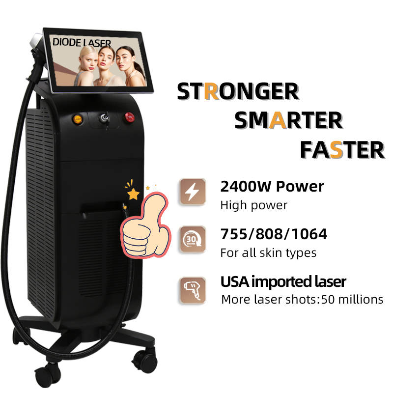 Hair Removal Laser Machine Titanium with One Handle Laser Hair Removing