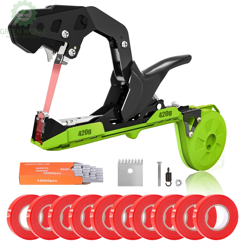 Garden Plant Tying Machine with Lightweight Plant Vine Tying Tape Machine Tool for Tomatoes, Grapes and Vegetable Tie