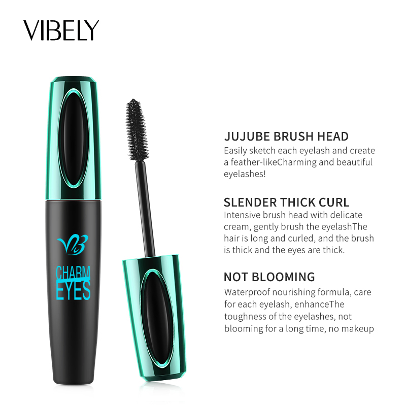 Makeup Wholesale 4D Fiber Eyelash Growth Extension Dense Cruelty Free Vegan Mascara