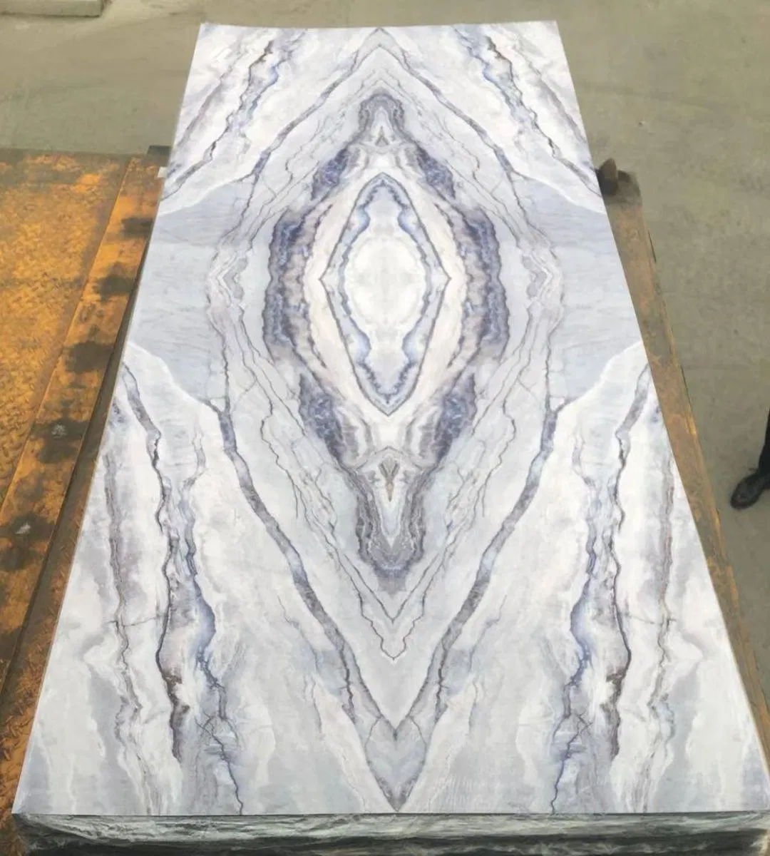 3D PVC Wall Panel Board Artificial Marble Sheet Plastic UV Coating