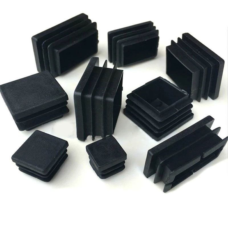Professional Custom Different Colors Plastic Square/Rectangular Tube Threaded Inserts and Chair Legs Plug