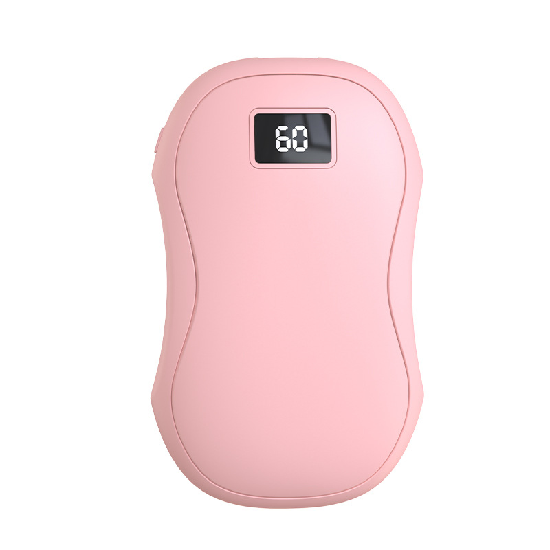 Cross-Border New USB Mini Rechargeable Three-Speed Digital Display Hand and Foot Warmer
