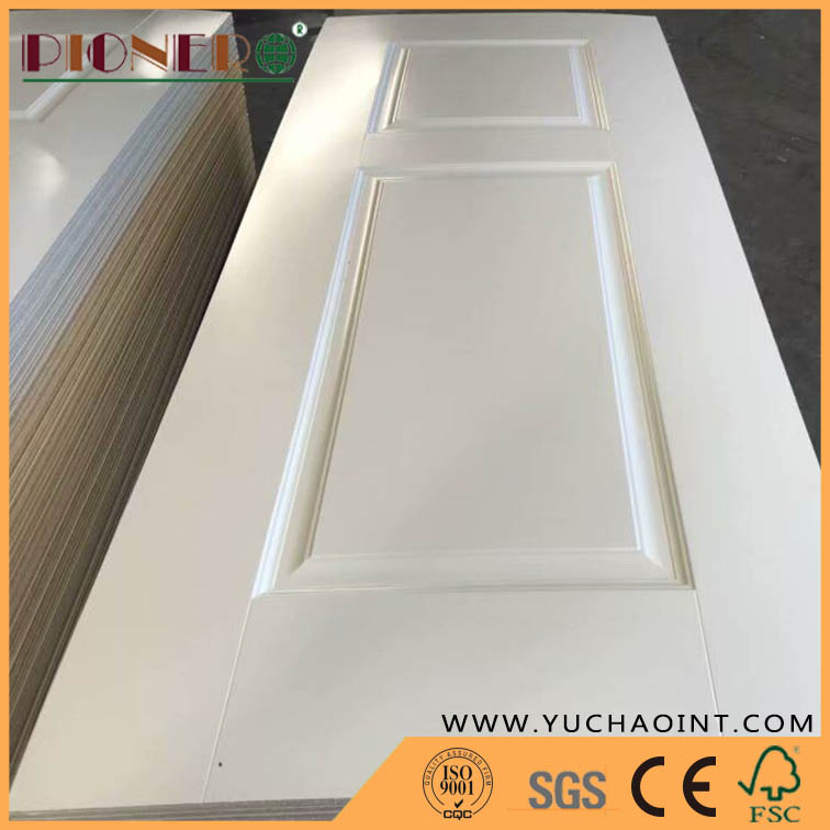 Melamine Paper HDF Wooden Door Skin Interior Doors White Painted