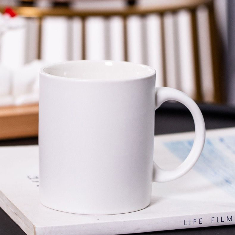 Simple Coffee Milk Cup Advertising Gift Customizable Logo Ceramic Mug