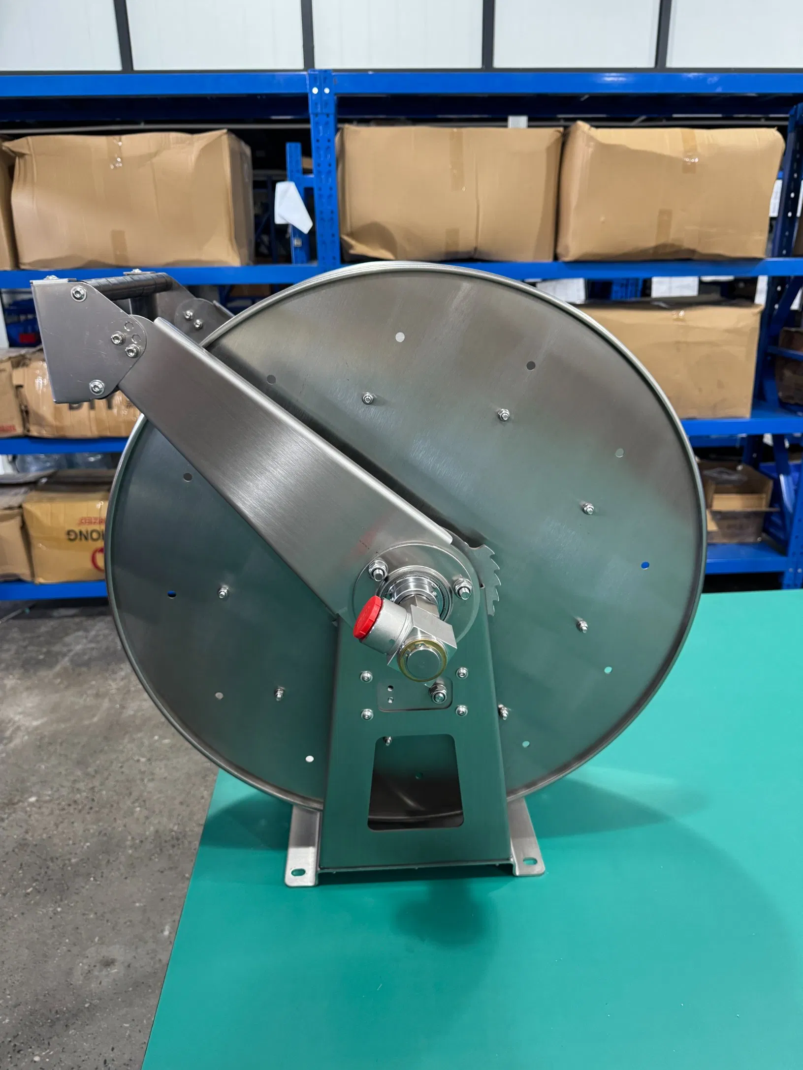 G1 Inlet and Outlet 20m Stainless Steel Spring Hose Reel