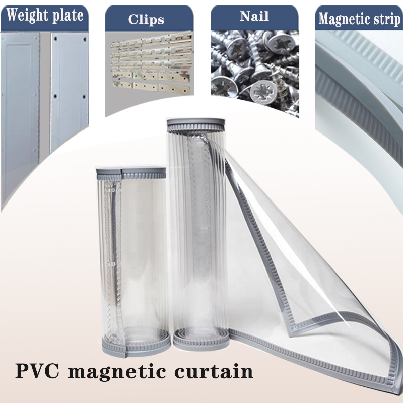 Split PVC Magnetic Flaps for Forkliftssanitary PVC Magnetic Food Plant Curtain