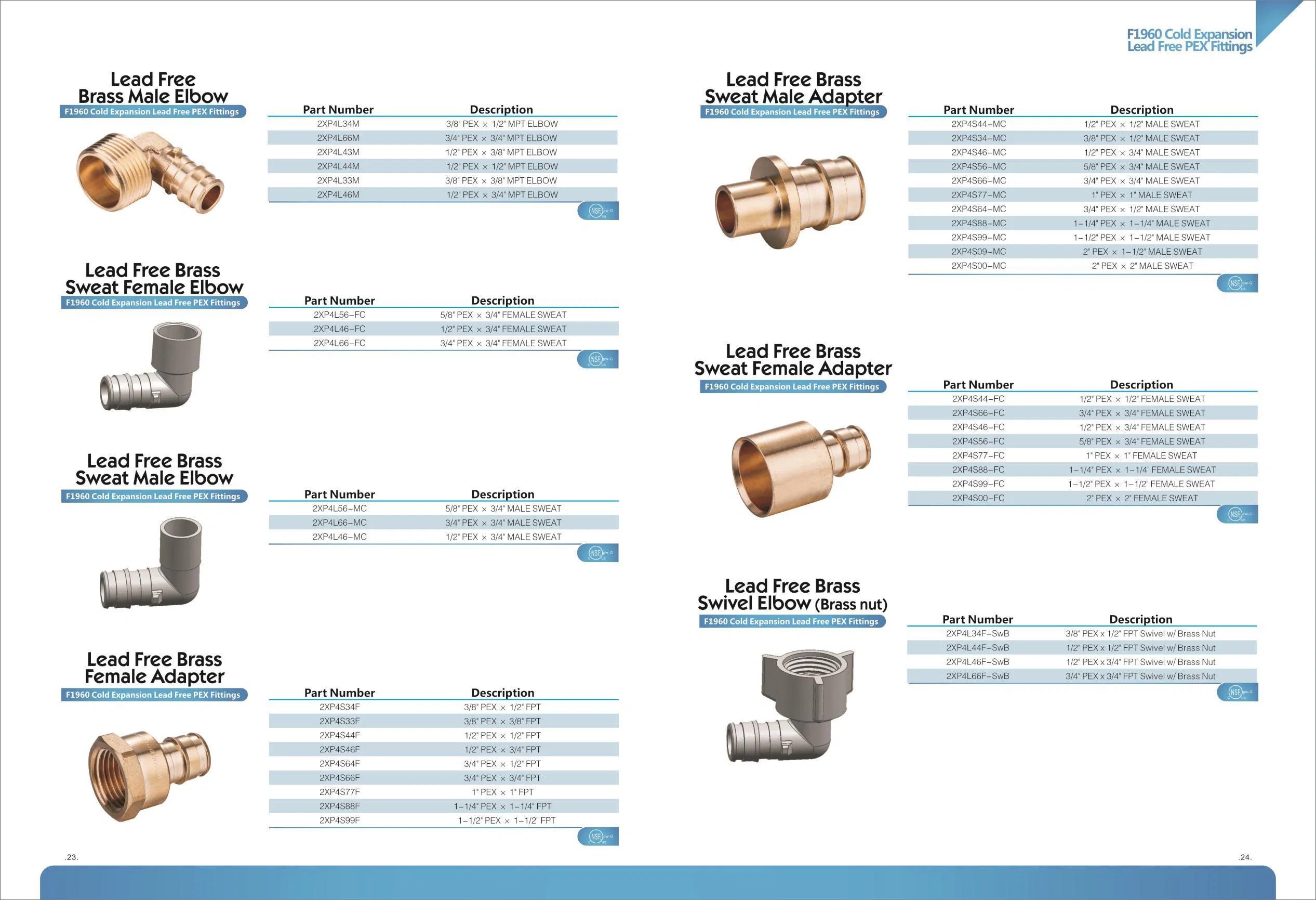 Lead Free Brass Crimp Pex Fittings 1/2 Inch Female Drop Ear Elbow 90 Degree 1/2 Inch Female Thread Plumbing Fitting