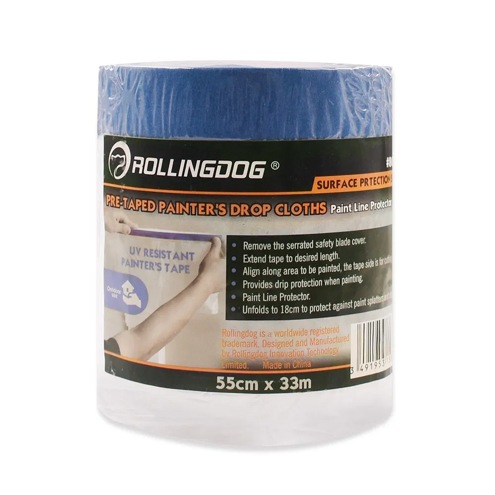 Rolingdog-PRO 80347 Blue Painter's Tape Masking Film