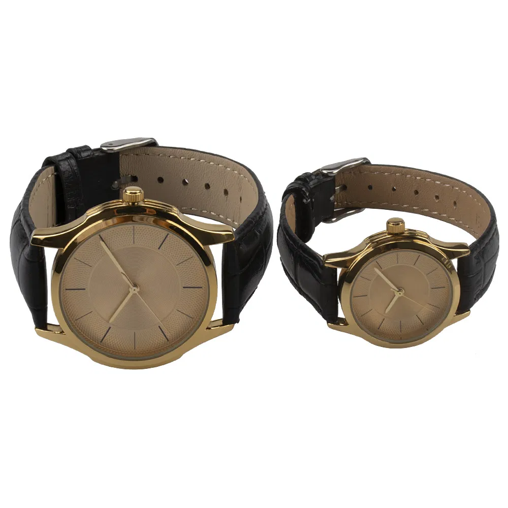 OEM Japan Quartz Movt Stainless Steel Back Watches for Lover Gift