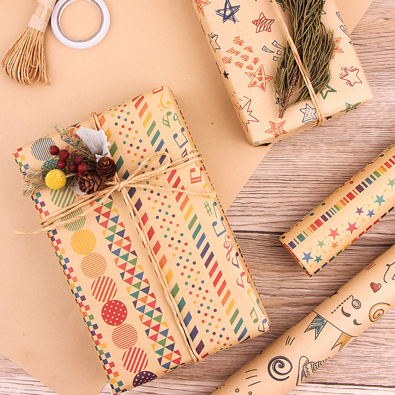 Diansi Custom Printed Wrapping Paper Gift Wrap Craft Wedding Birthday Holiday