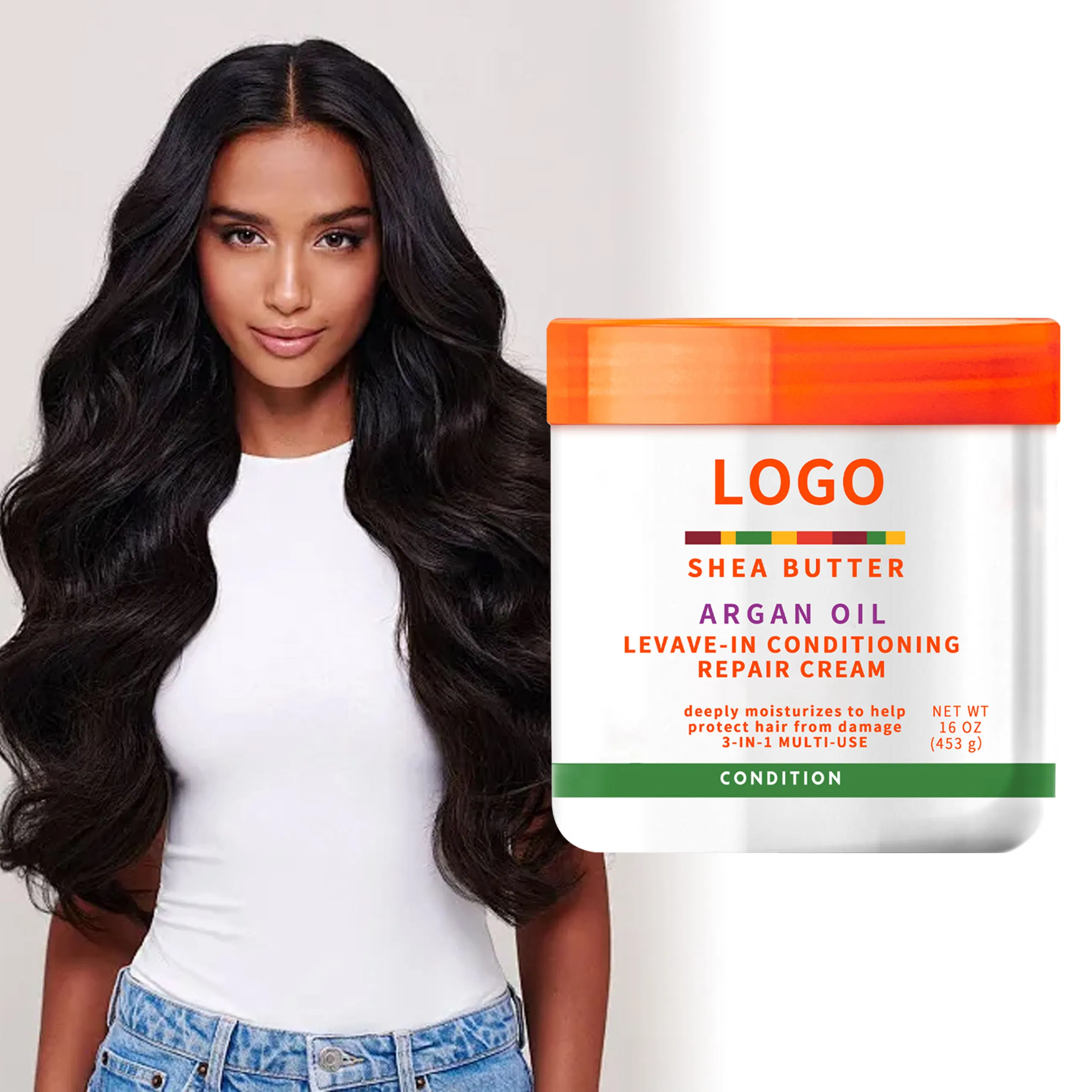 OEM Deep Conditioning 453ml Hair Mask Types Avocado Coconut Oil Shea Butter Hair Mask for Dry Repair Damaged & Frizzy Hair