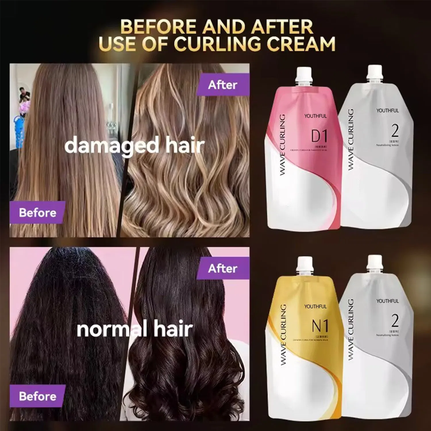 Salon Professional Permanent Keratin Rebonding Hair Straightening Cream