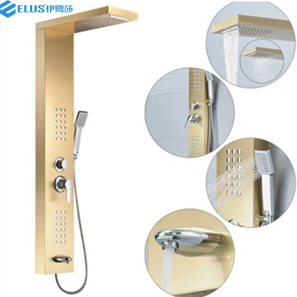 Popular Bathroom Rain Jet Panel Shower Waterfall Smart Shower Panel