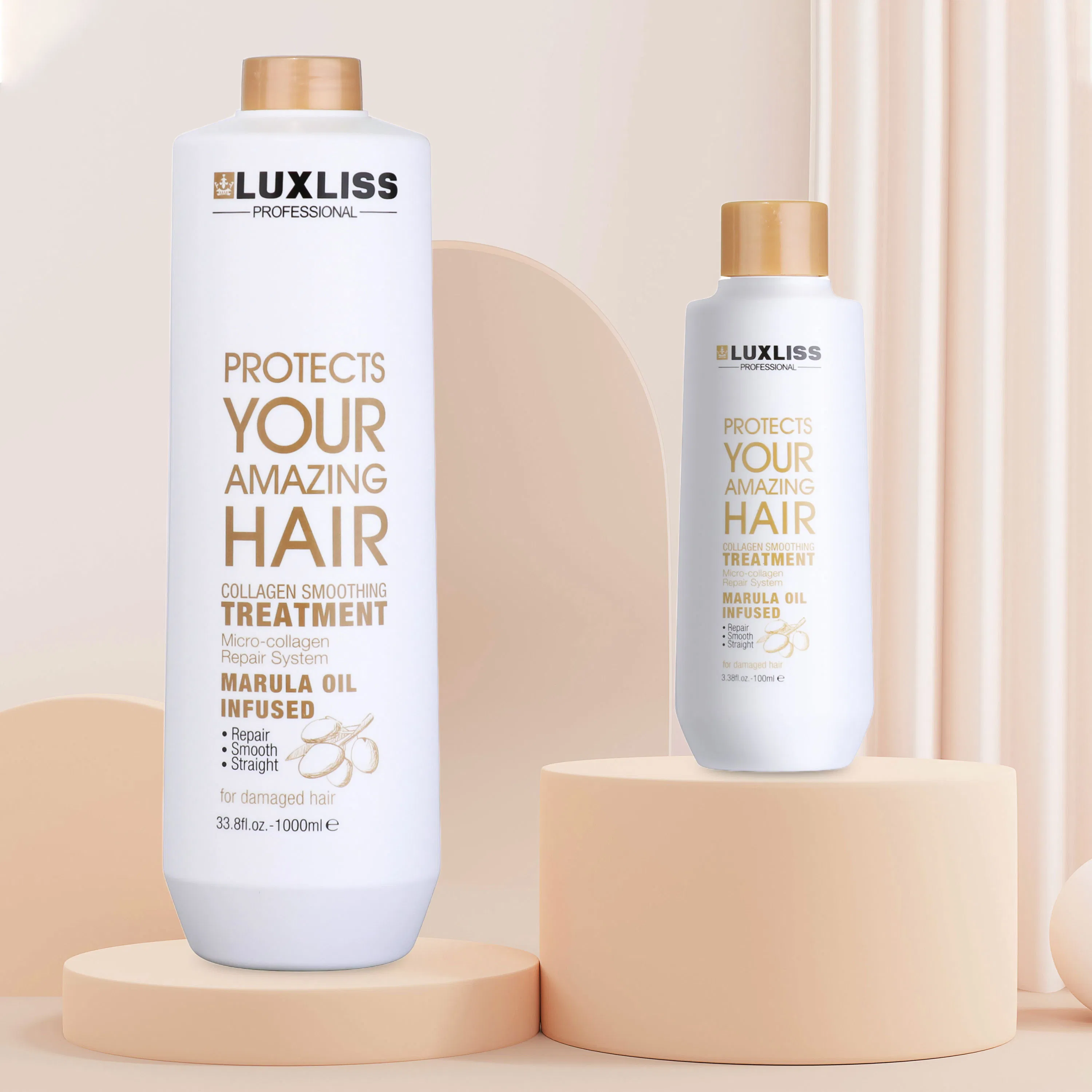 Luxliss Straight Smooth Hair Repair Collagen Hair Treatment Cream for Damaged Hair