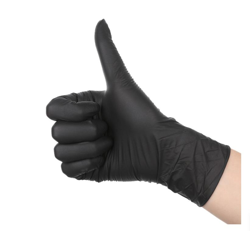 Synethetic Nitrile Gloves Powder Free Black/Blue/Pink Color