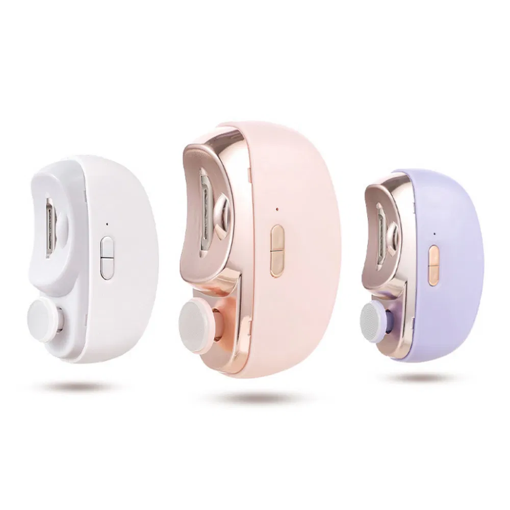 Automatic Multifunctional 2 in 1 Electric Manicure Care Tool Rechargeable Baby Nail Art Clipper with Light