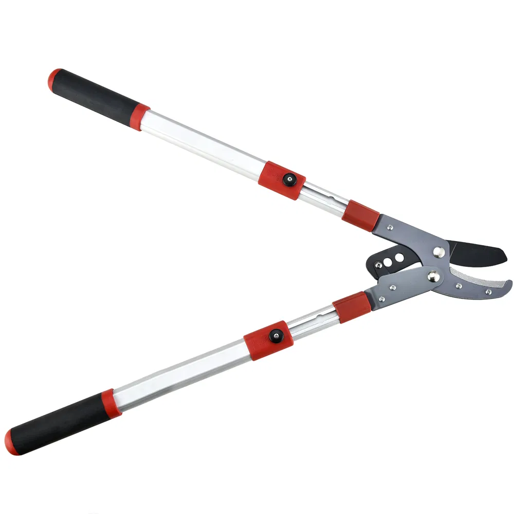 Heavy Dute Tree Pruning Thick Branches Cutter Long Gardening Scissors Telescopic Anvil Gear Tree Lopper with Long Adjustable Aluminium Handle