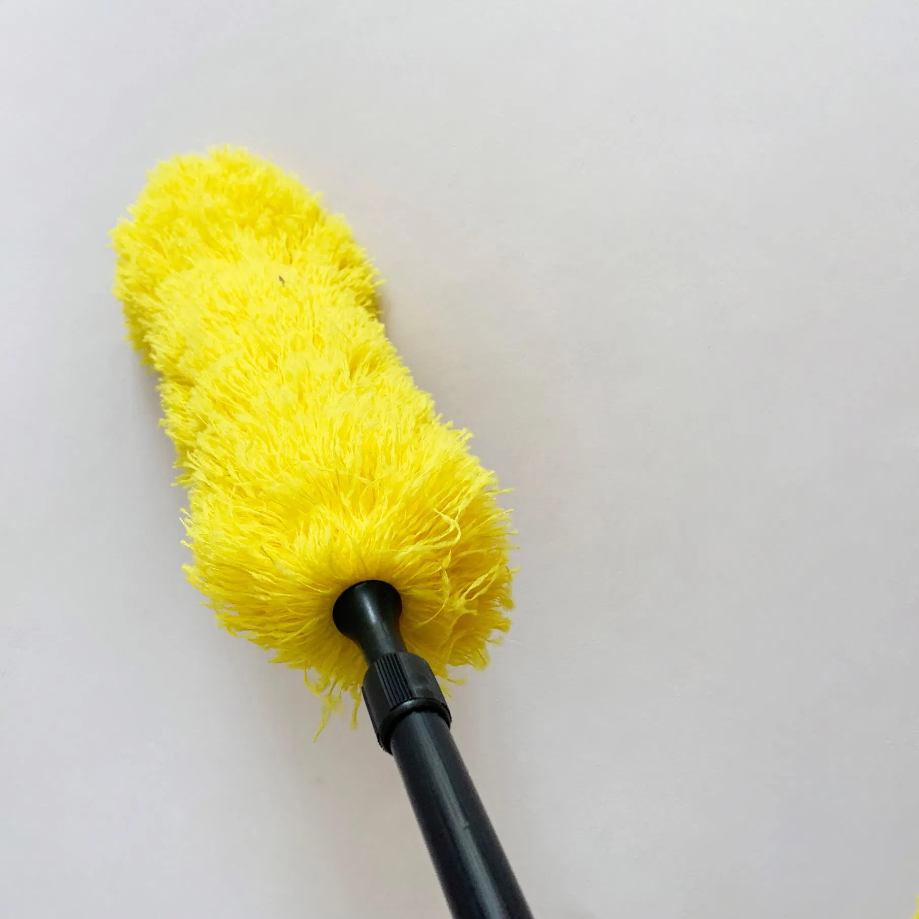 Telescopic Fluffy Duster with PVC Telescopic Handle and PP Block with Microfibre Duster Head for Home and Office Cleaning