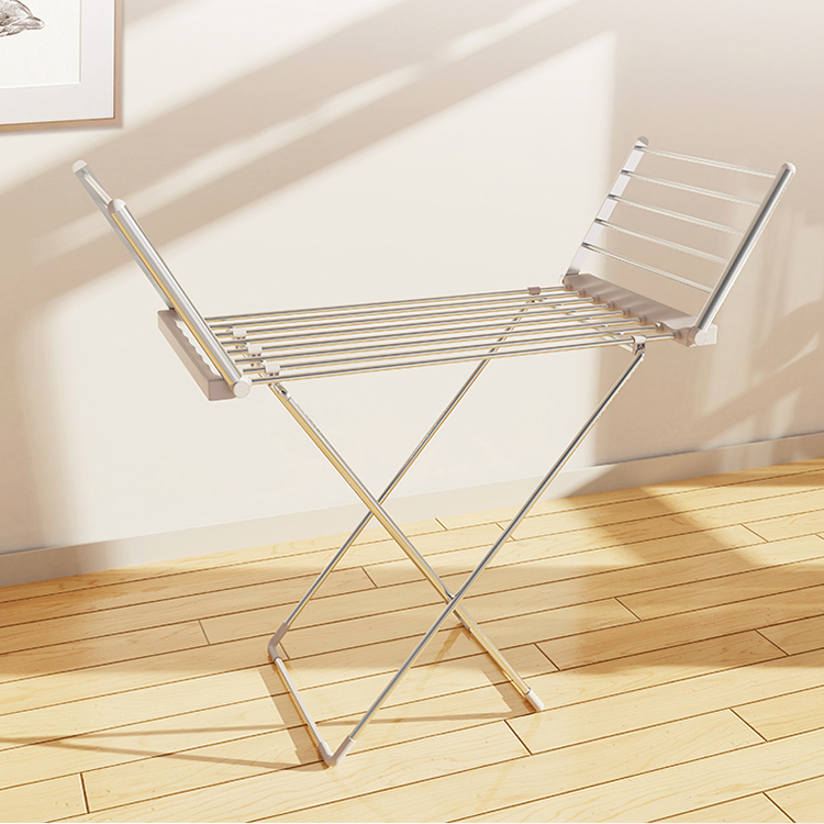 Sanipro Household Movable Heated Clothes Airer Aluminium Drying Rack Winged Foldable Electric Clothes Dryer