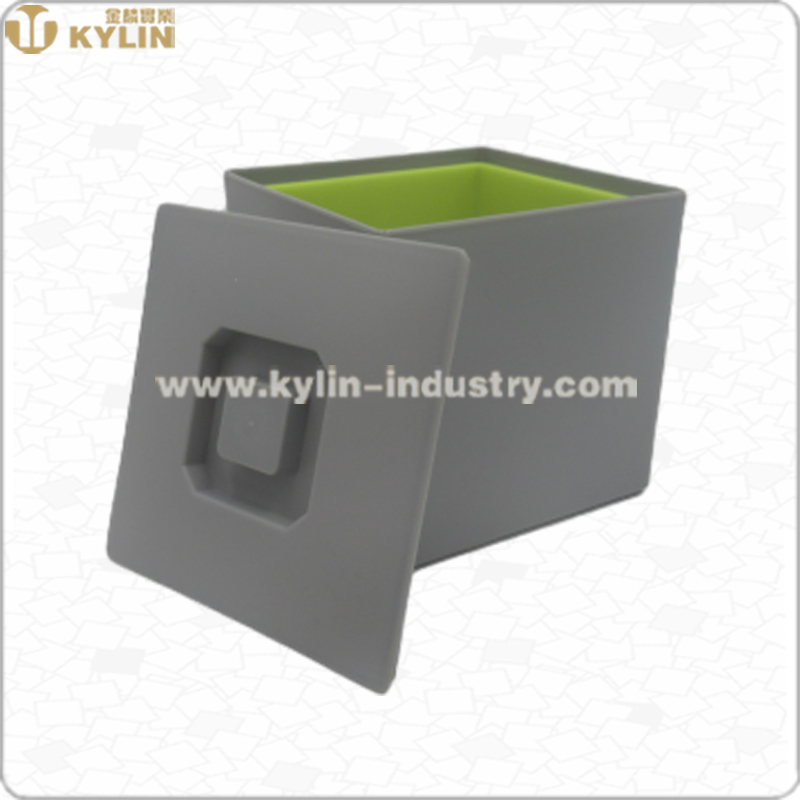 Plastic Square 10L Ice Bucket with Lid