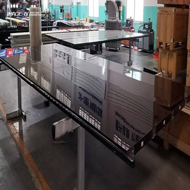 Modern Design Full View Aluminum Glass Garage Door with Good Insulation & Durability