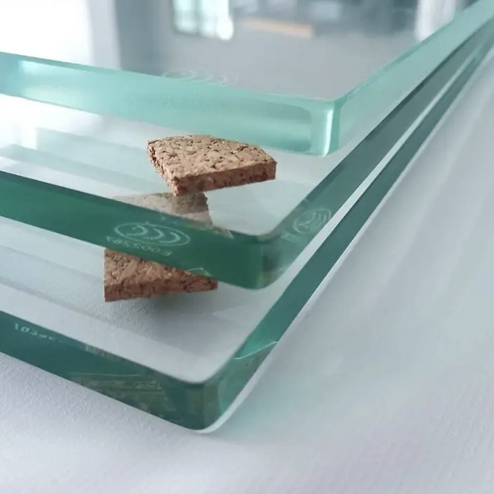 Thick Clear Flat Tempered Toughened Glass for Shower Room Ultra Clear Glass