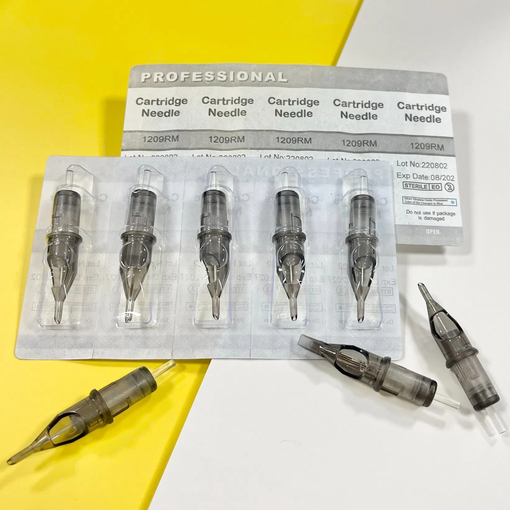 Hot Sales Sterilized Safety Membrane Makeup Microblading Tattoo Needle Cartridge