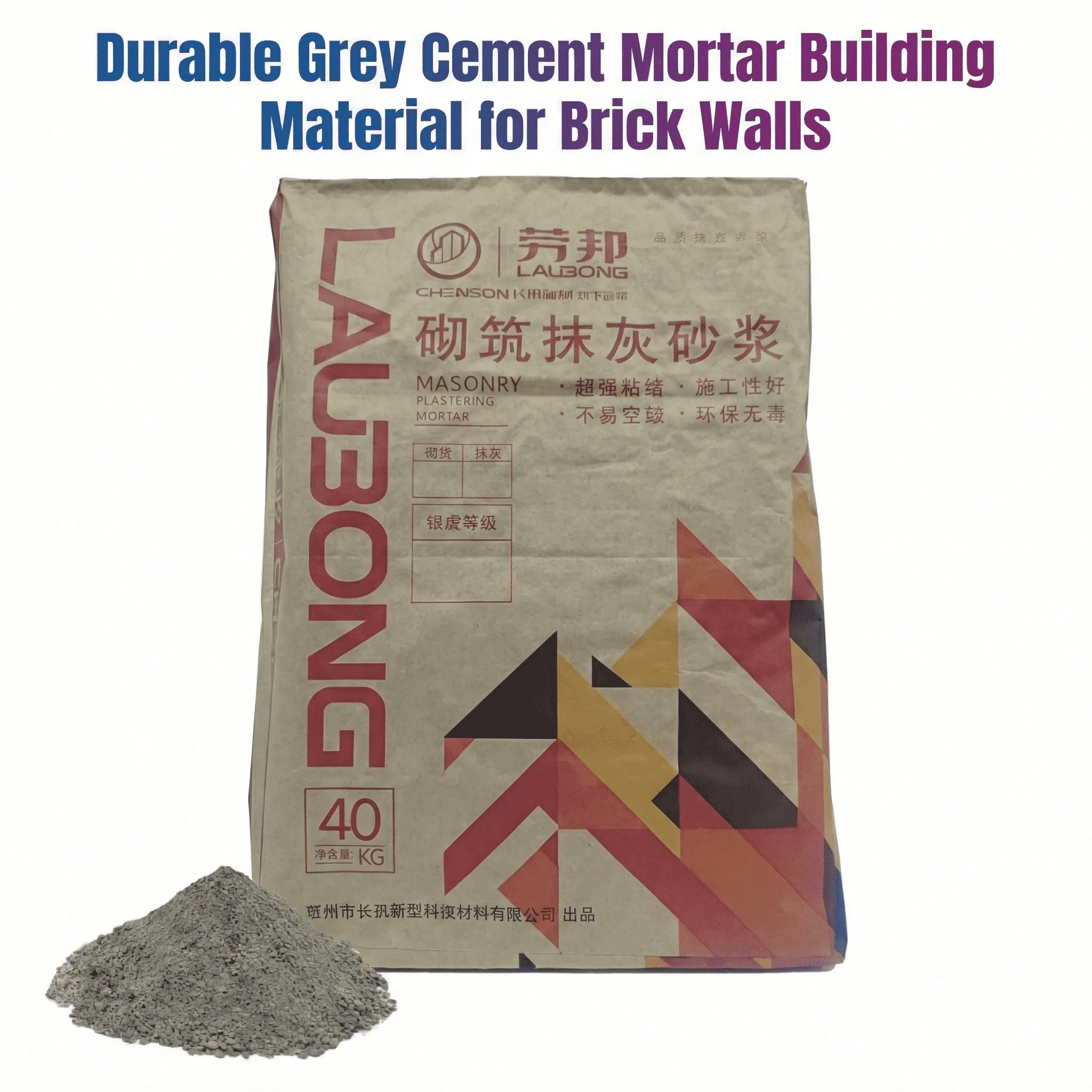 Durable Grey Cement Mortar Building Material for Brick Walls