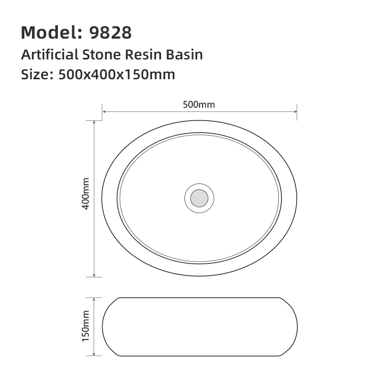 Раковина из искусственного камня для ванной комнаты
