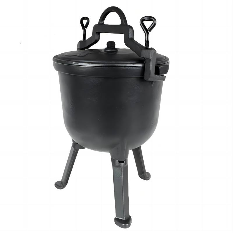 Чугунный казан Потье с тремя ножками, 7 л