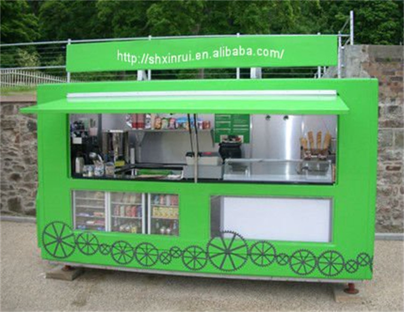 Customized LED Outdoor Food Kiosk for Commercial Use