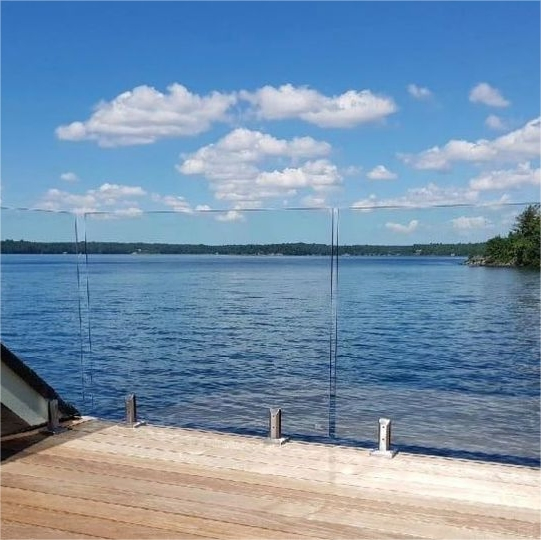 Cbmmart Balcony Frameless Aluminum Balustrades U Channel Tempered Glass Railing